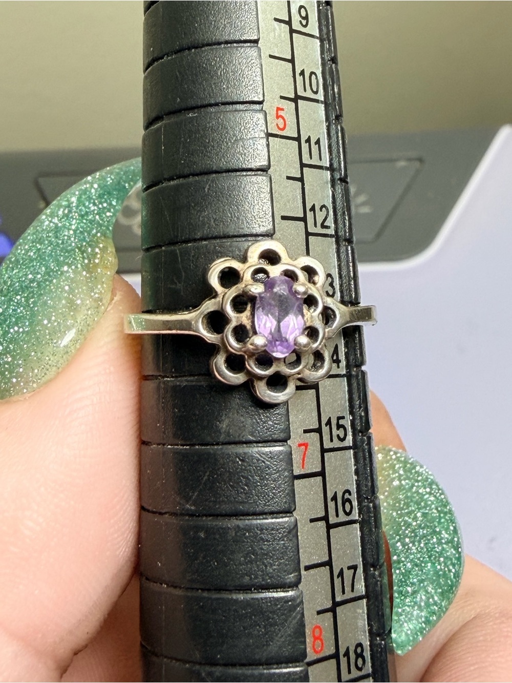 Sterling Silver/Amethyst vintage ring